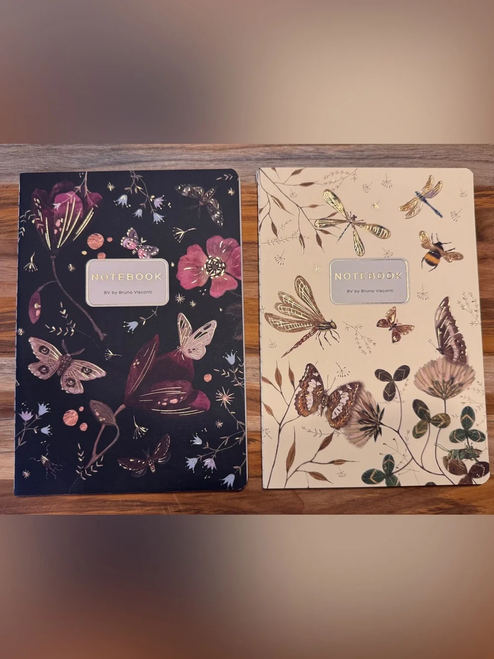 2 Pack Gorgeous Soft Touch Journals - BV by Bruno Visconti - Amazing Unique Gift